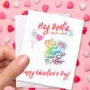  Personalized Valentine Waterproof Die Cut Sticker Greeting Card Assorted