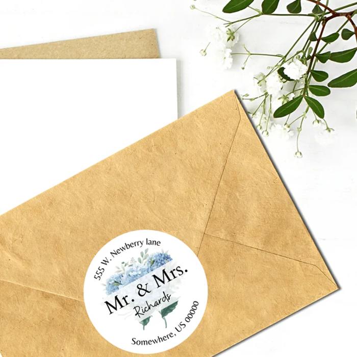 Classy Return Address Labels Wedding Bridal Shower