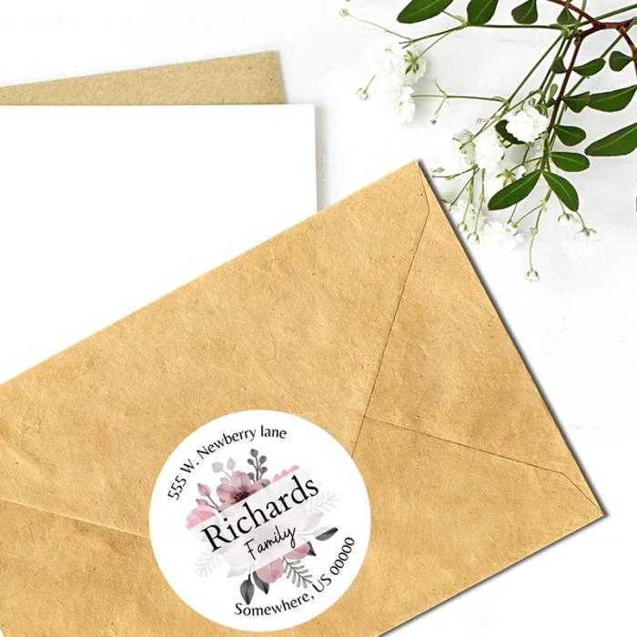 Classy Return Address Labels Wedding Bridal Shower