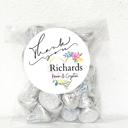  Classy Wedding Bridal Shower Thank You Stickers & Treat Bags 