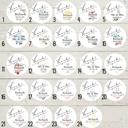 24 Pack W/ Bags Classy Wedding Bridal Shower Thank You Stickers & Treat Bags 