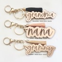  Personalized Mirrored Acrylic Keychains