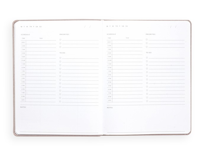 Daily Planner - 6 Month Undated Daily Planner 