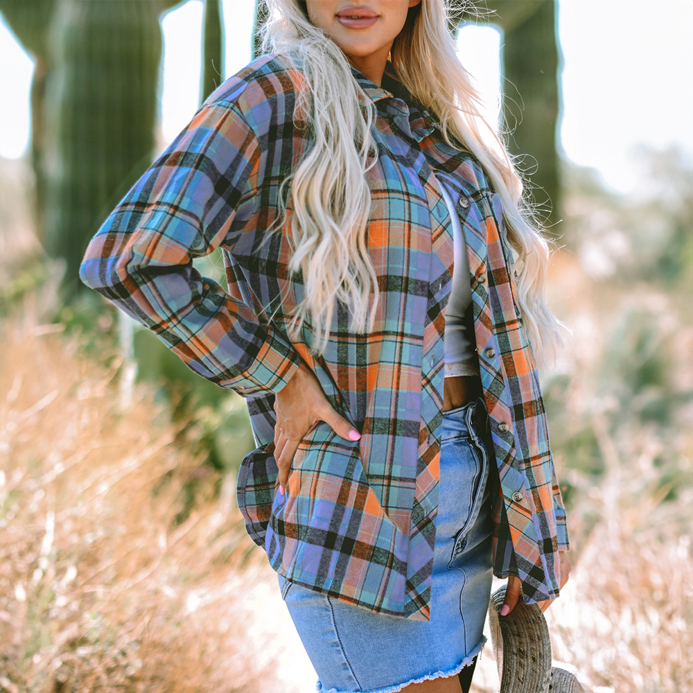 Plaid Print Loose Vintage Shirt