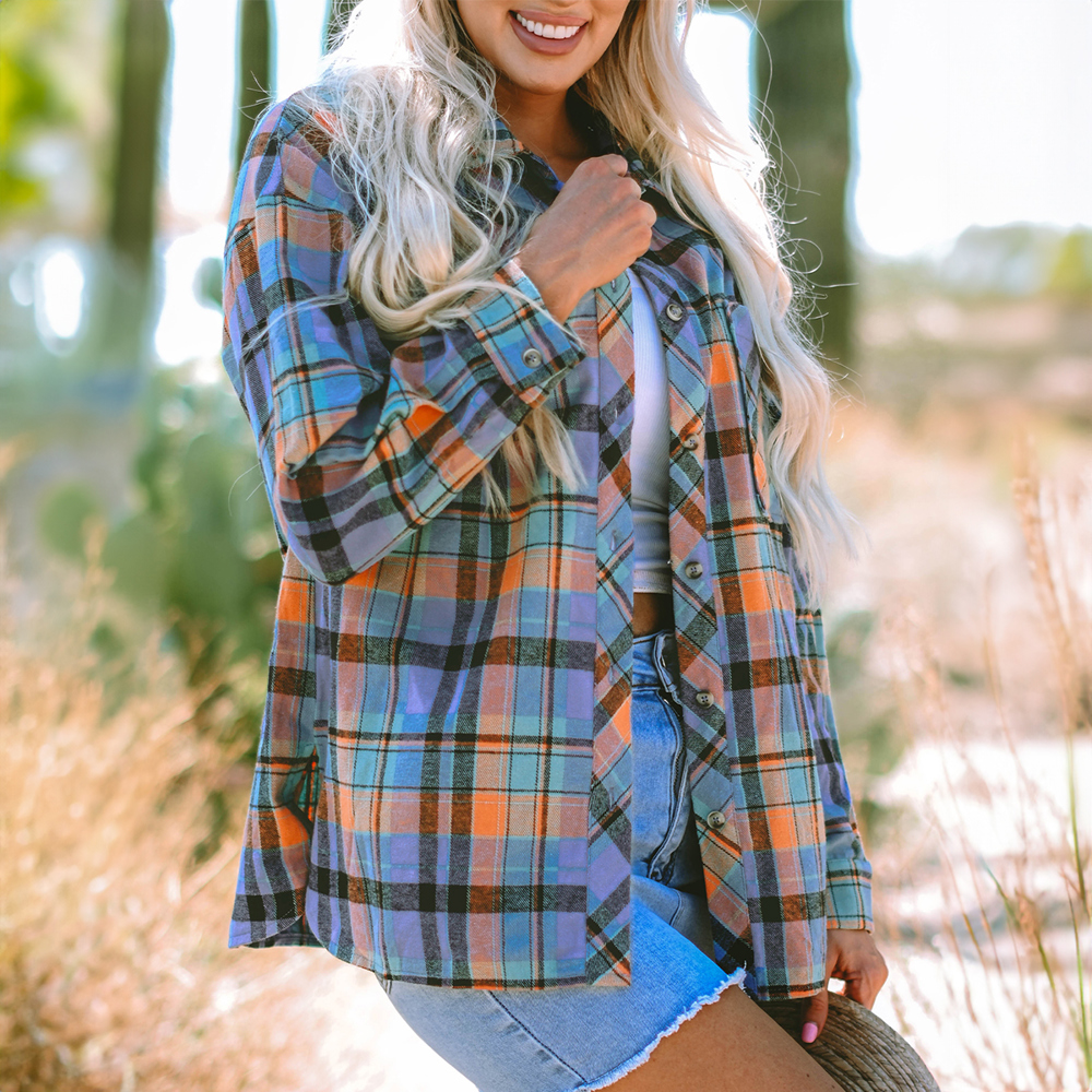 Plaid Print Loose Vintage Shirt