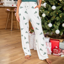  Christmas Tree Print Tee and Pants Lounge Set