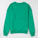  Bright Green MERRY Graphic Pullover Sweatshirt