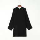  Oversized Fold Over Sleeve Open Front Cardigan