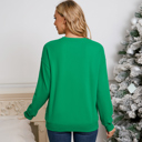  Bright Green MERRY Graphic Pullover Sweatshirt