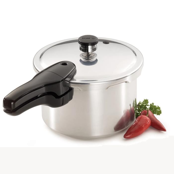 Presto 4-Quart Polished Aluminum Pressure Cooker