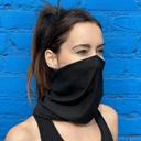 Black JupiterGear Hemless Neck Gaiter for Outdoor Activities