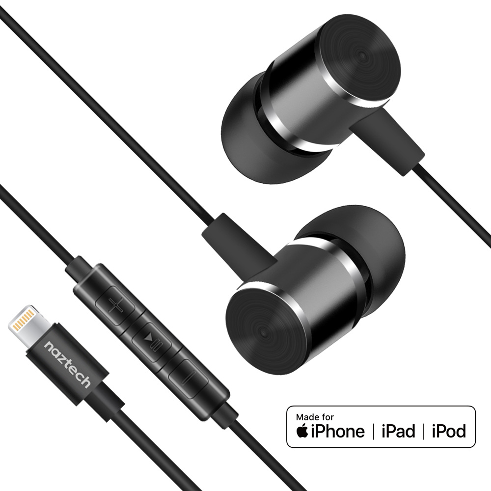 Naztech Platinum High Fidelity Lightning Earbuds 