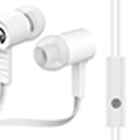 White HyperGear Low Ryder Earphones w Mic 3.5mm