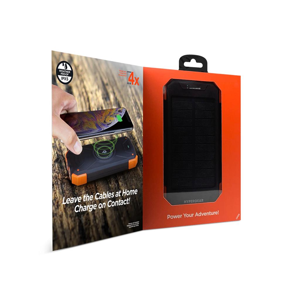 HyperGear Solar 10000mAh Wireless Power Bank