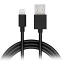 Black HyperGear USB to Lightning Rounded Cable 4ft