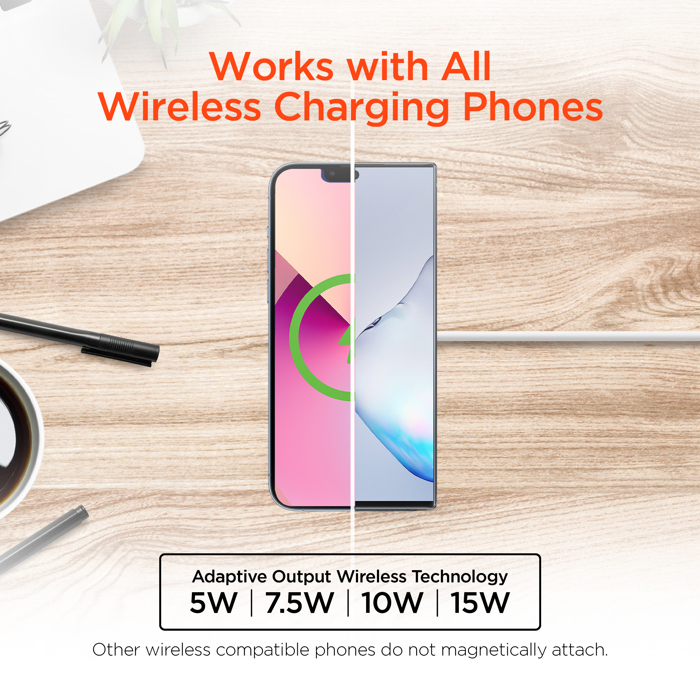 HyperGear Universal Magnetic 15W Wireless Fast Charger