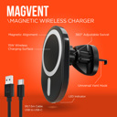  HyperGear MagVent Wireless Car Charging Mount for iPhone 13 