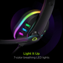  HyperGear SoundRecon RGB LED Gaming Headset w 7 Color Lights & Mic