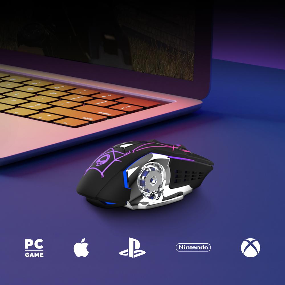 HyperGear Chromium Wireless Gaming Mouse for Extended Play Sessions