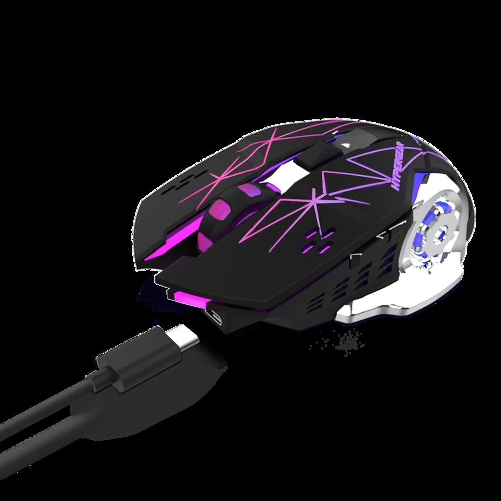 HyperGear Chromium Wireless Gaming Mouse for Extended Play Sessions