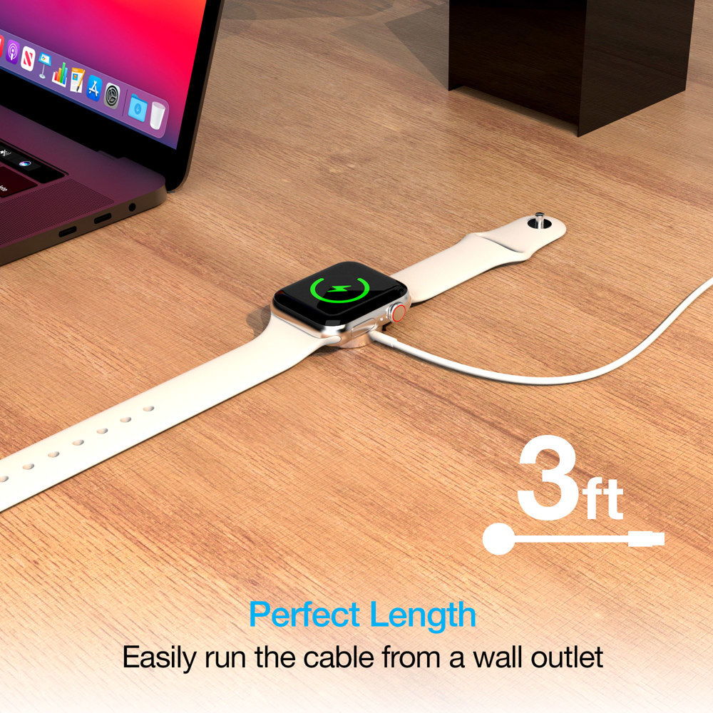 Naztech Magnetic Charging Cable for Apple Watch 3ft 