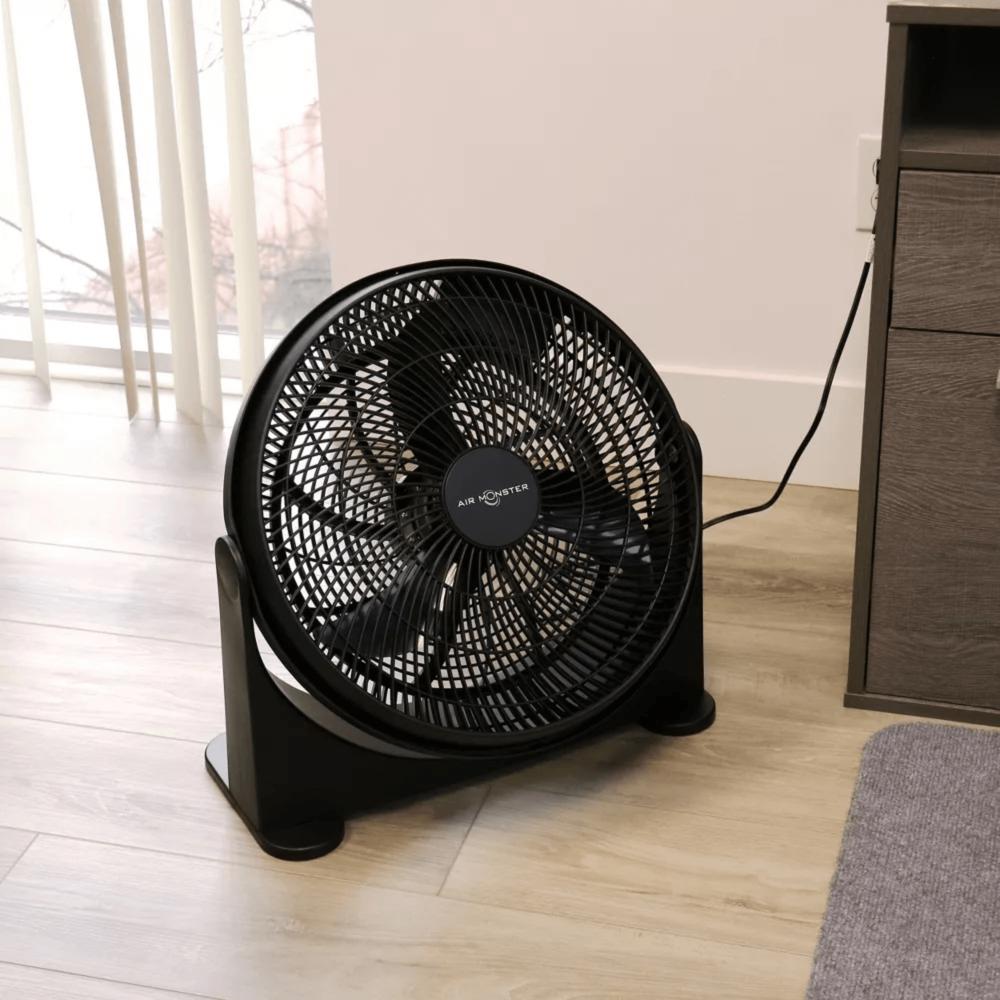 Air Monster 16-Inch 3-Speed 65W Air Circulator Adjustable-Tilt Floor Fan