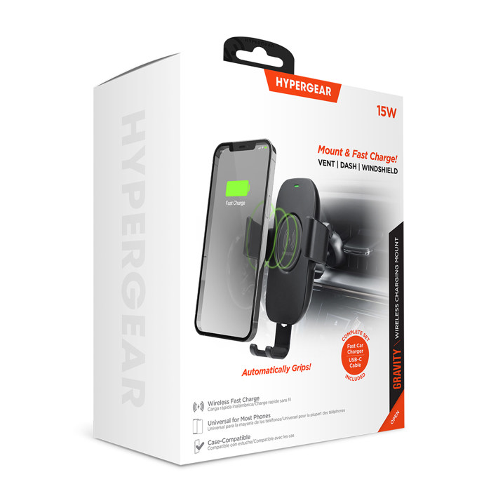 HyperGear Gravity 15W Wireless Fast Charge Mount