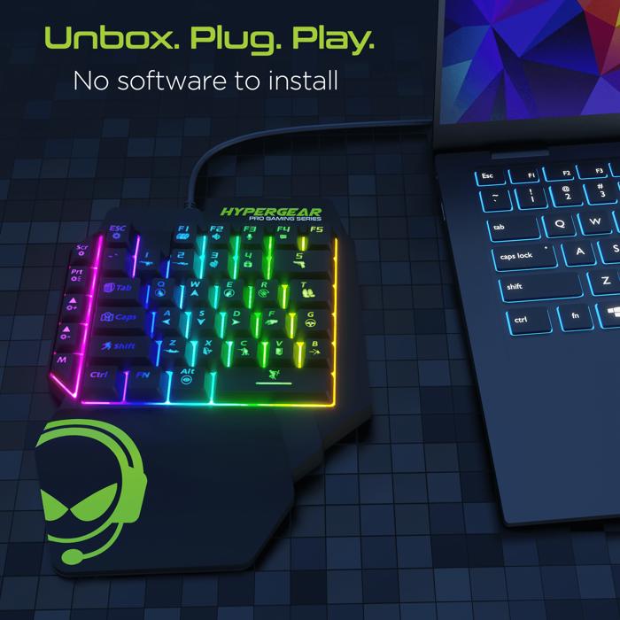 HyperGear KeyVictory One-Handed Gaming Keypad