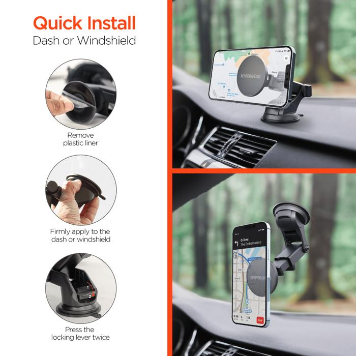 HyperGear MagGrip MagSafe Phone Mount Kit