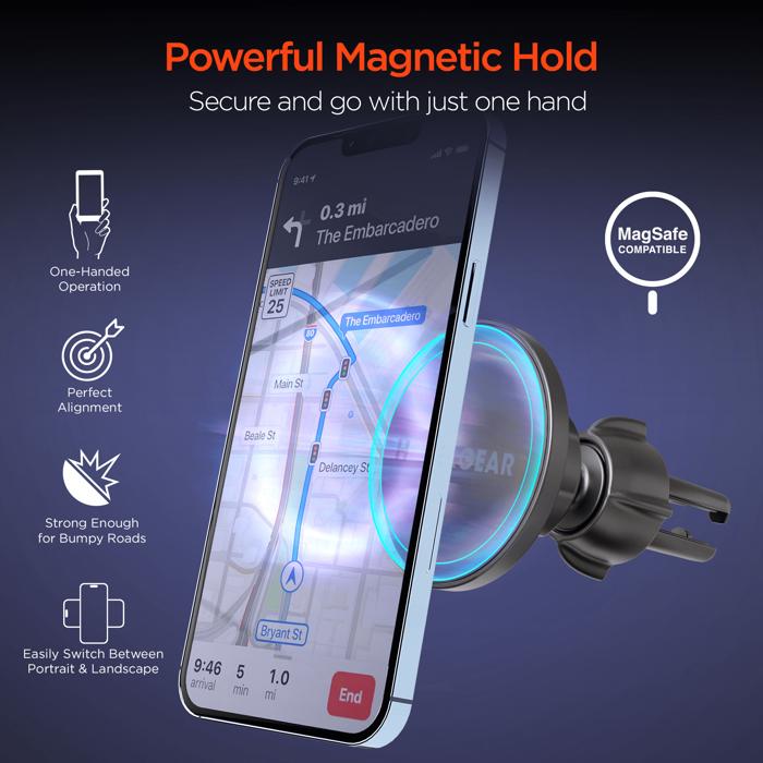 HyperGear MagGrip MagSafe Phone Mount Kit