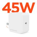 White HyperGear PD45W USB-C Wall Charger