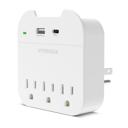  HyperGear Wall Adapter Power Strip 3 Outlets