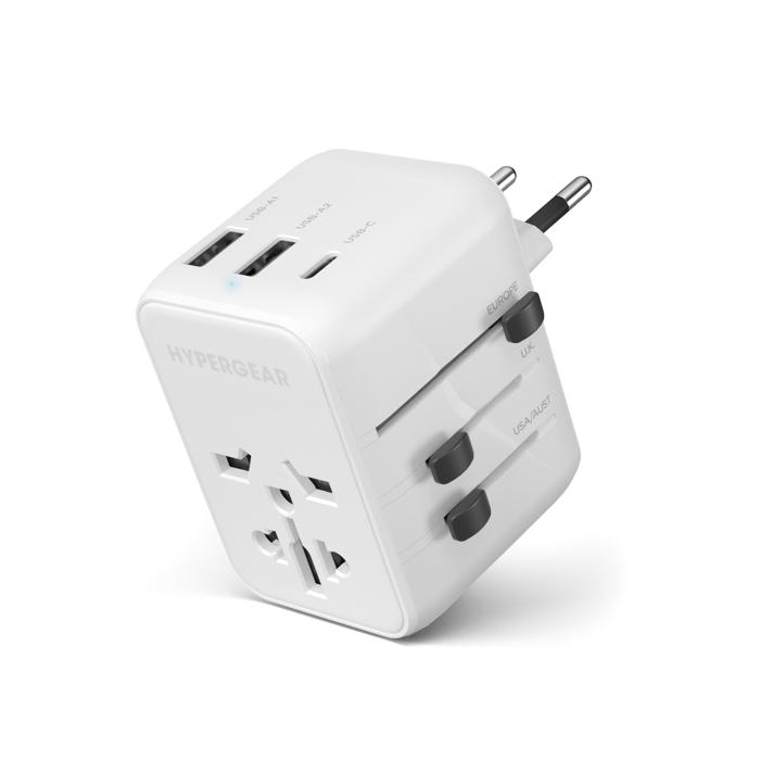 HyperGear WorldCharge Universal Travel Adapter with USB-C