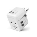 White HyperGear WorldCharge Universal Travel Adapter with USB-C