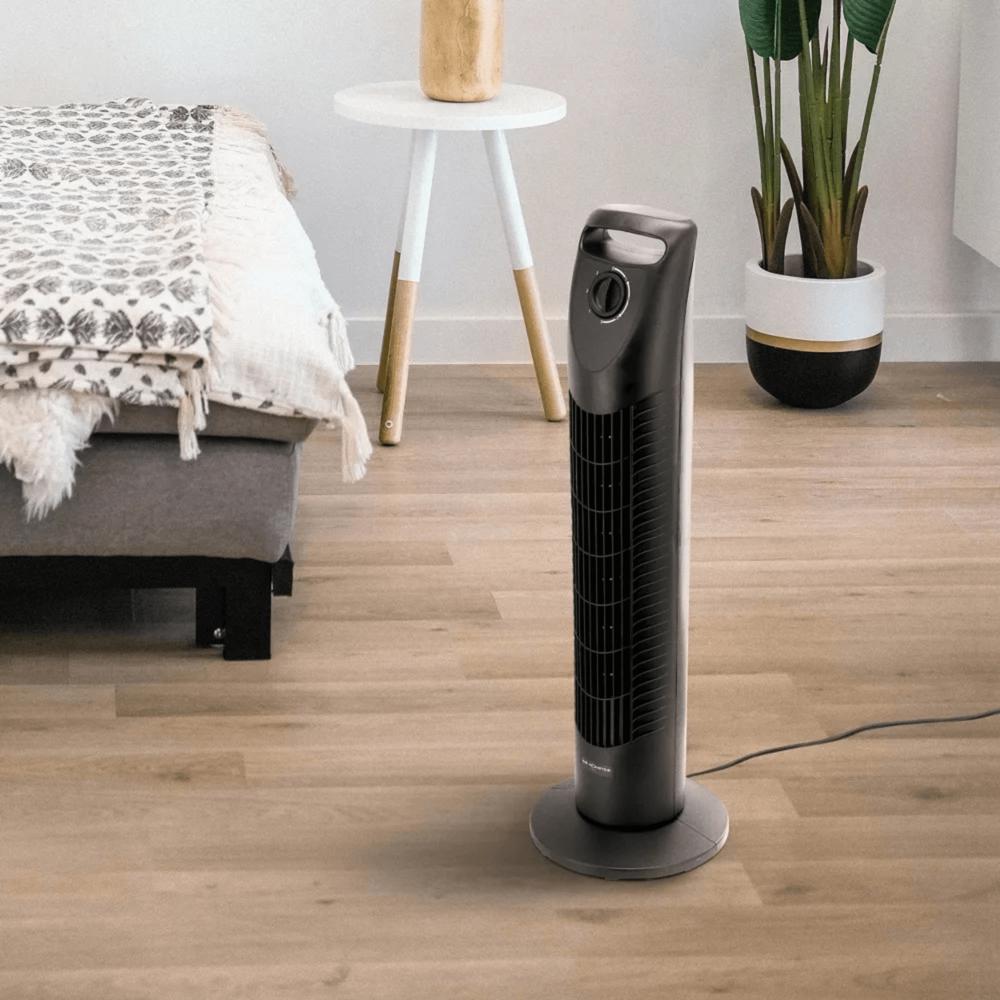 Air Monster 30-Inch 3-Speed 45W Oscillating Tower Fan with Timer