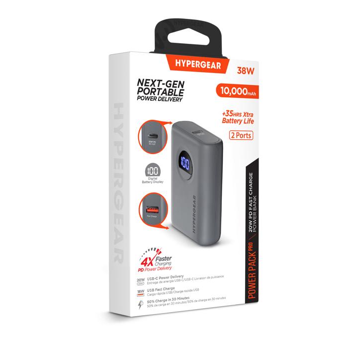 HyperGear PowerPack PRO 10000mAh 20W Power Bank