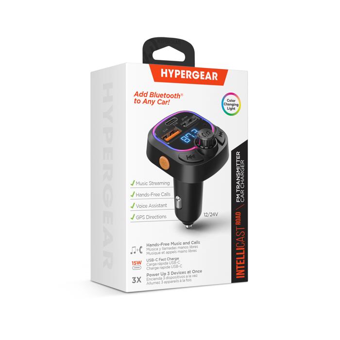 HyperGear IntelliCast Road FM Transmitter Car Charger