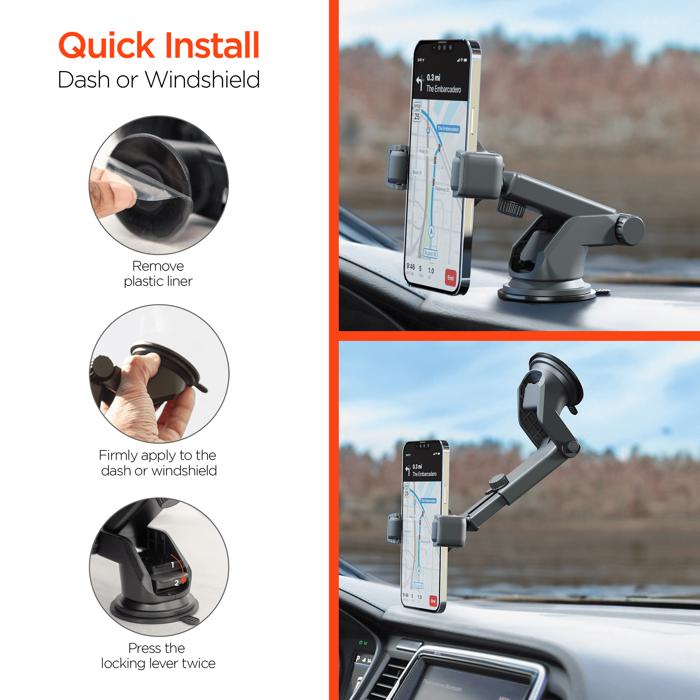 HyperGear Roller Grip Phone Mount Kit