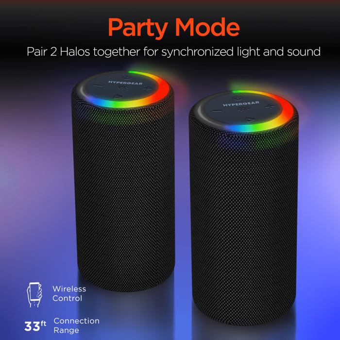 HyperGear Halo XL Wireless LED Speaker