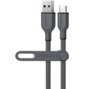 Gray HyperGear Flexi PRO USB to USB-C Cable 6ft