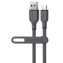 Gray HyperGear Flexi PRO USB to USB-C Cable 10ft 