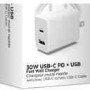  HyperGear 30W PD Dual Wall Charger + USB-C to USB-C