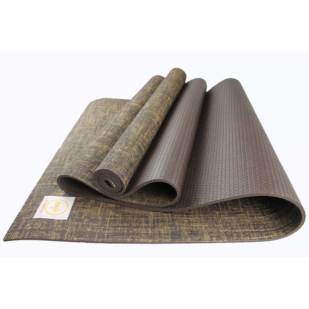 Maji Sports Jute Premium Eco Yoga Mat + Foot Massager (7.5cm x 17.5cm)