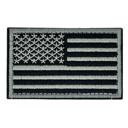 Grey JupiterGear Tactical USA Flag Patch with Detachable Backing