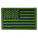 Green JupiterGear Tactical USA Flag Patch with Detachable Backing