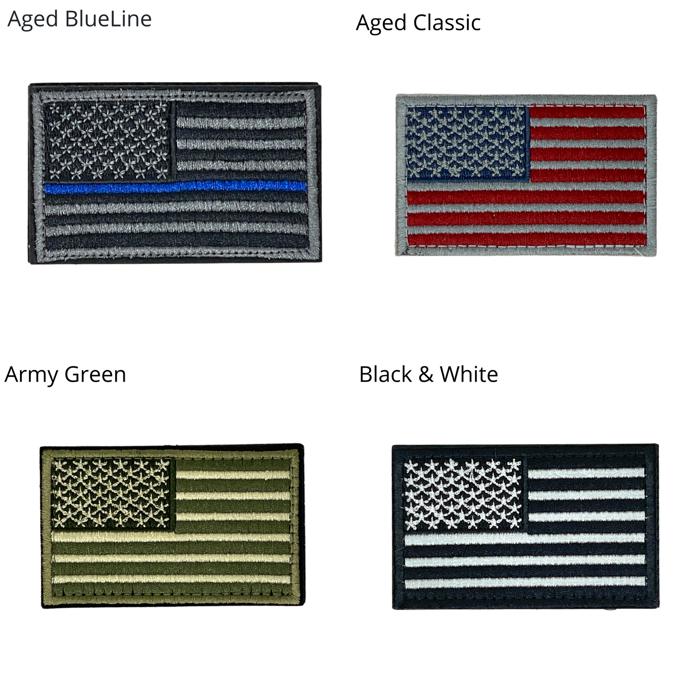 JupiterGear Tactical USA Flag Patch with Detachable Backing