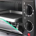 Black Better Chef 9L Toaster Oven Broiler with Slide-Out Rack and Bake Tray