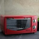 Red Better Chef 9L Toaster Oven Broiler with Slide-Out Rack and Bake Tray