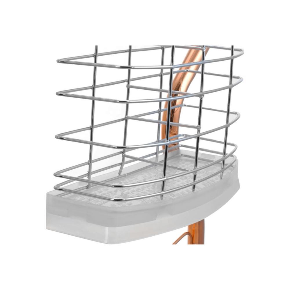 Better Chef 16" 2-Level Chrome-Plated R-Shaped Dish Rack