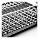 Black Better Chef 16" Chrome-Plated Metal Dish Rack with Drain Tray